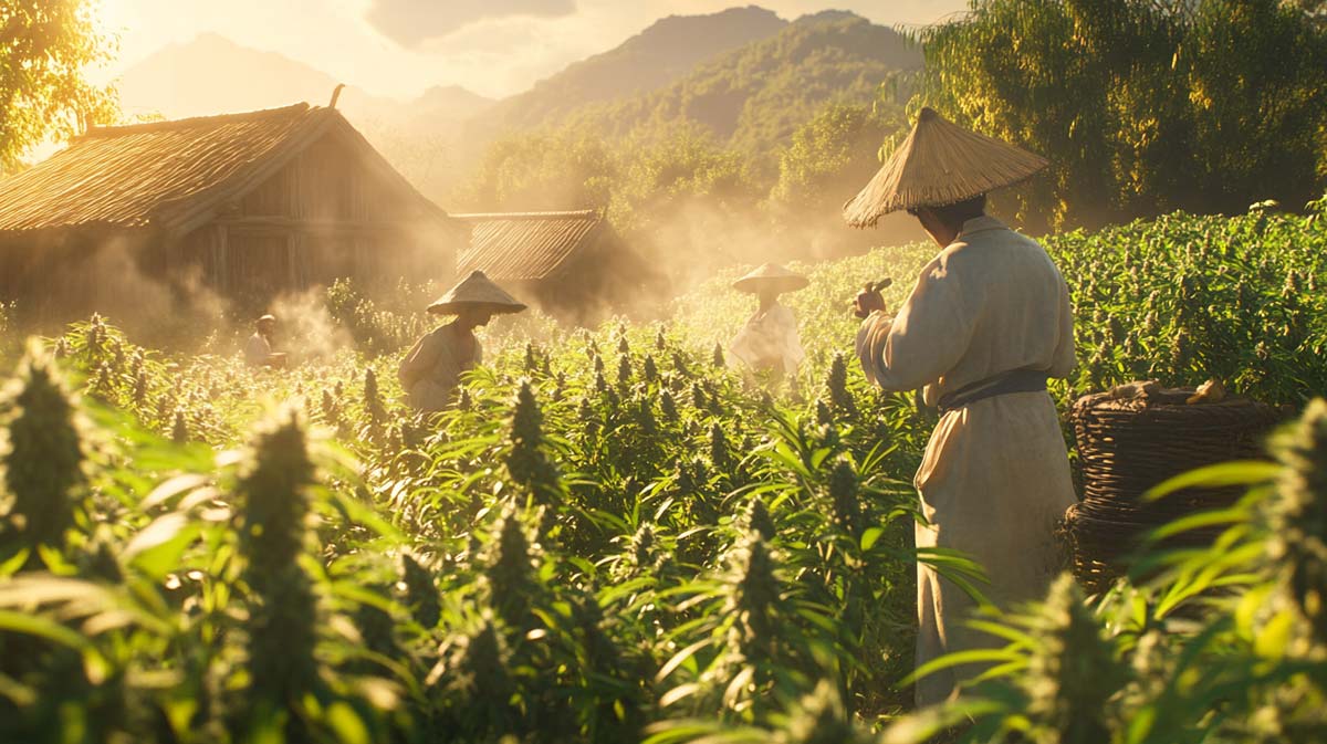 Cannabis Geschichte Medizin Anwendung Hanf China Antike Anbau