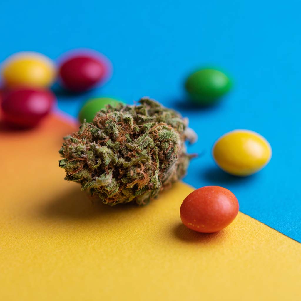 Cannazen Shop Cannabis Weed Sorte Aroma Geschmack Skittlez Fruchtig Suss Zucker Gorilla Zittlez